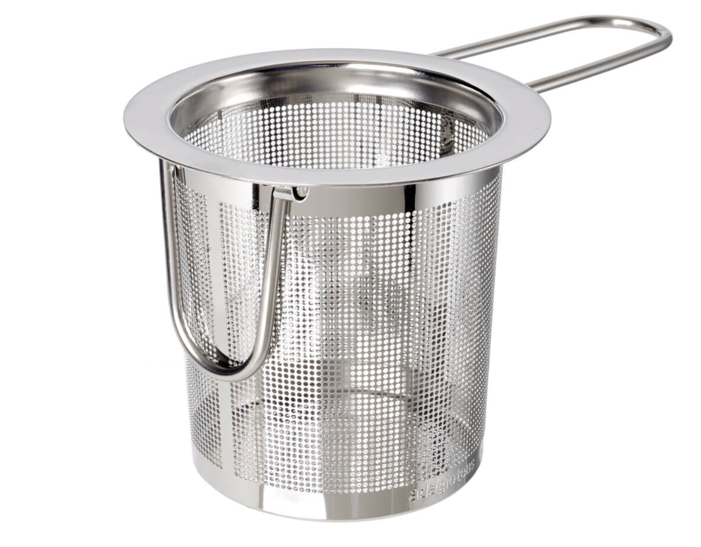 Folding handle infuser basket